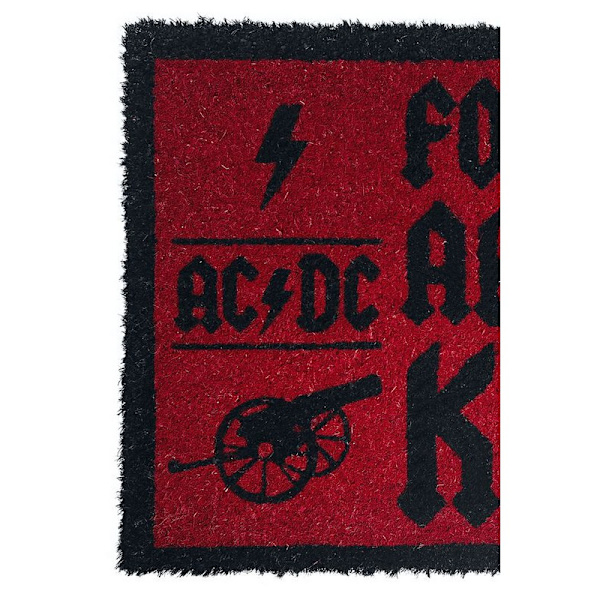 AC/DC For Those About To Knock Dörrmatta One Size Röd/Svart Red/Black One Size