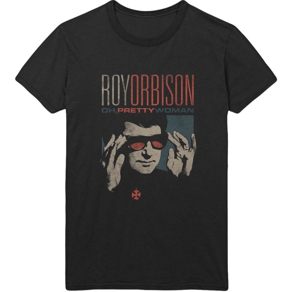 Roy Orbison Unisex Vuxen Pretty Woman T-shirt i bomull S Svart Black S