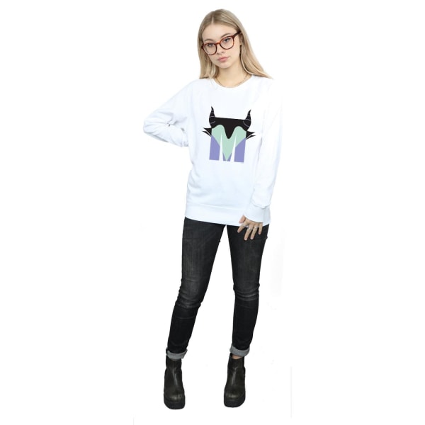 Disney Womens/Ladies Alphabet M Is For Maleficent Sweatshirt L White L