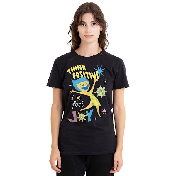 Insidan Ut 2 Unisex Vuxen Tänk Positivt Glädje T-Shirt XL Svart Black XL