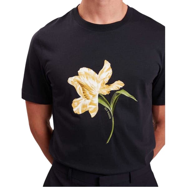 Ted Baker Herr Blom Rundhalsad Normal T-shirt S Marinblå Navy S