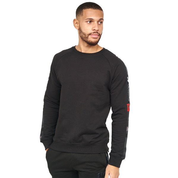 Crosshatch Herr Brickmore Sweatshirt XL Svart Black XL