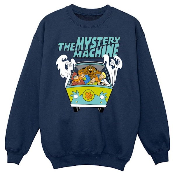 Scooby Doo Pojkar Mystery Machine Sweatshirt 7-8 År Marinblå Navy Blue 7-8 Years