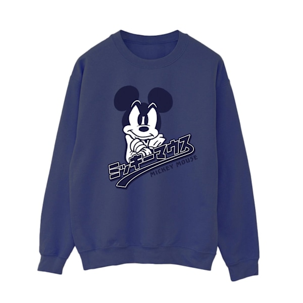 Disney Dam/Kvinnor Mickey Mouse Japansk Sweatshirt XXL Marinblå Navy Blue XXL