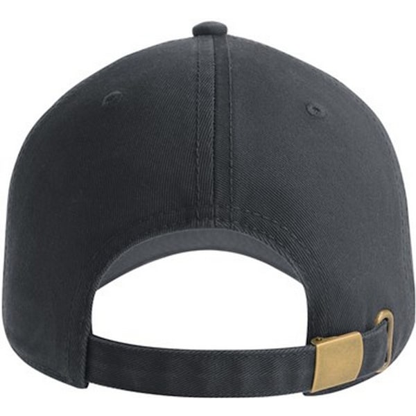 Atlantis Unisex Fraser 6-panelad keps i ekologisk bomull Dark Grey One Size