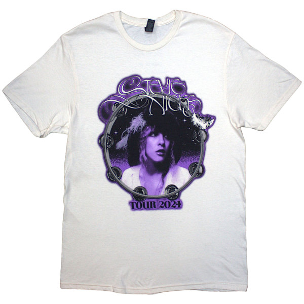 Stevie Nicks Unisex Vuxen Bella Donna Tour´24 Tryck på Ryggen T-Shirt Natural XL