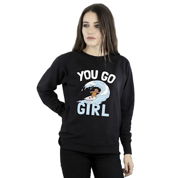 Disney Dam/Kvinnor Lilo Och Stitch You Go Girl Sweatshirt S B Black S