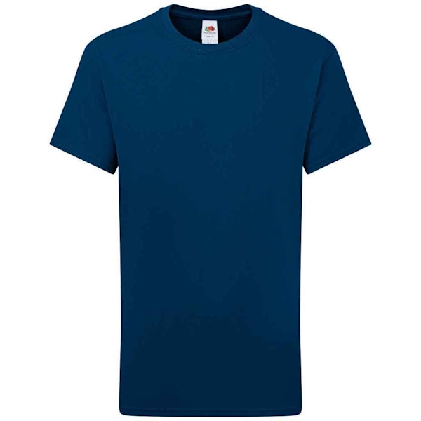 Fruit of the Loom Barn/Barn Iconic 195 Plain T-Shirt 12-13 Mountain Blue 12-13 Years