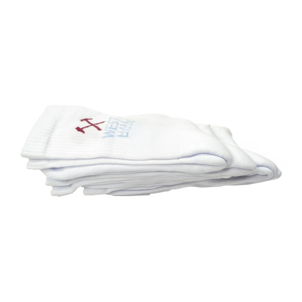 West Ham United FC Barn/Barn Sports Socks (3-pack) 4UK- White/Blue 4UK-6.5UK