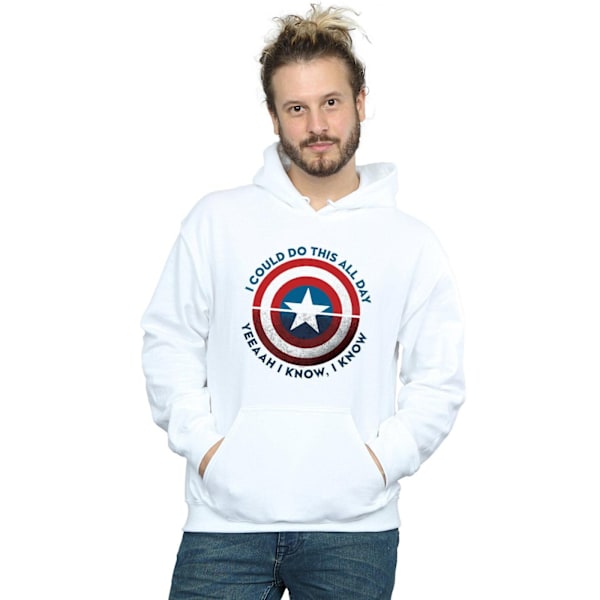 Marvel Mens Avengers Endgame Do This All Day Hoodie XXL Vit White XXL