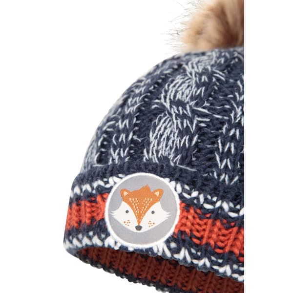 Mountain Warehouse Barnmössa med Pom Pom och Emblem, One Size Navy One Size