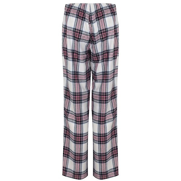 Skinnifit Dam/Dam Tartan Lounge Byxor S Vit/Rosa Check White/Pink Check S