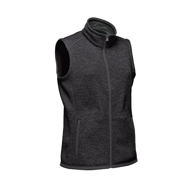 Stormtech Dam/Kvinnor Avalante Stickad Heather Full Zip Gilet Black L