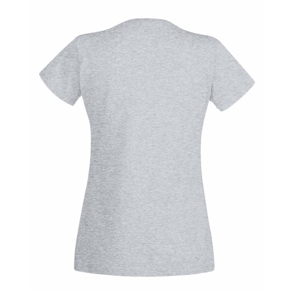 Dam/dam V-halsad casual T-shirt med V-ringad avslappnad modell M Grey Marl Medium