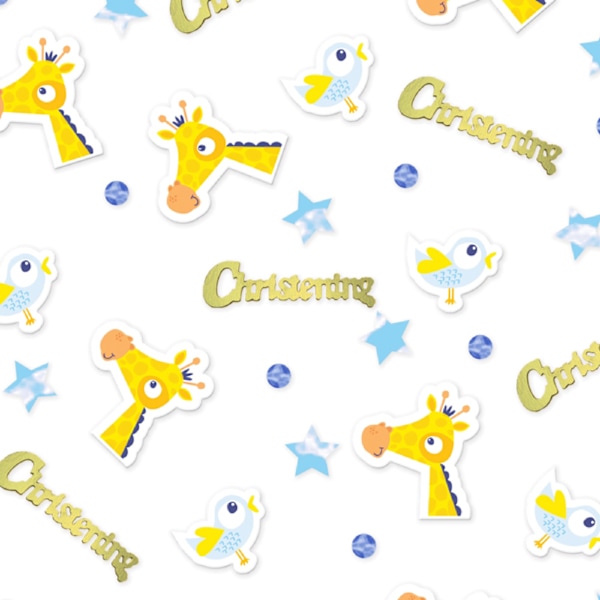 Amscan On Your Christening Day Konfetter 14g Blå Blue 14g