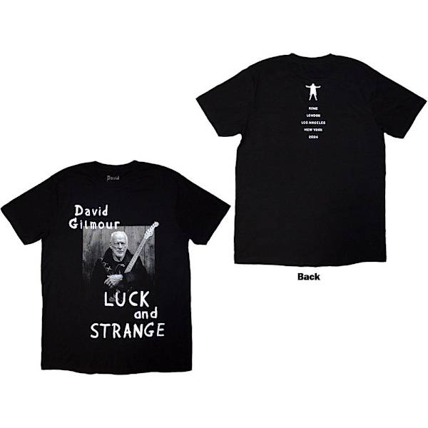 David Gilmour Unisex Vuxen Luck & Strange Porträtt T-Shirt XXL Black XXL