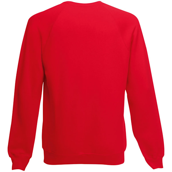 Fruit Of The Loom Raglanärm Belcoro® Sweatshirt 2XL Röd Red 2XL