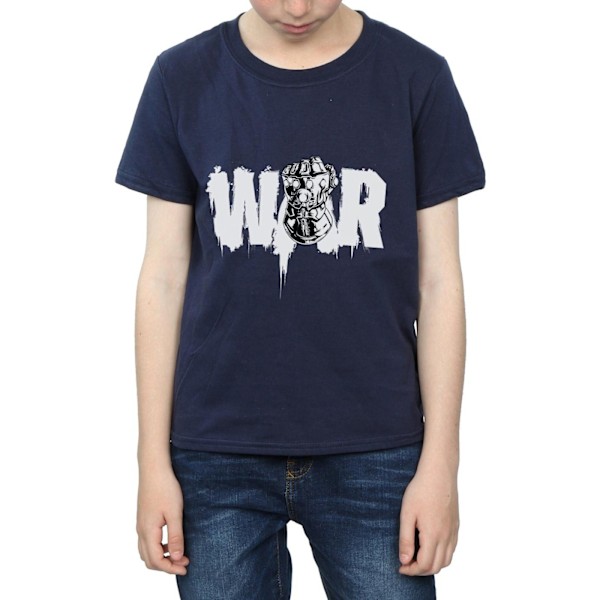 Marvel Boys Avengers Infinity War Fist T-Shirt 5-6 år Marinblå B Navy Blue 5-6 Years