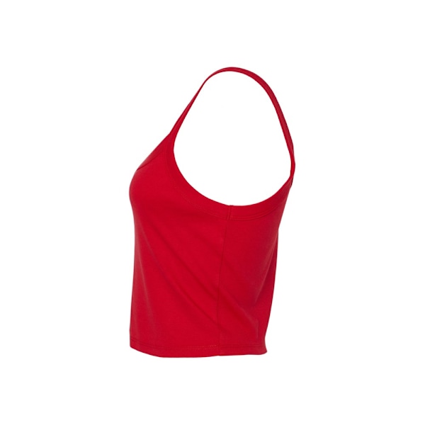Bella + Canvas Dam/Dam Micro-Rib Spaghetti Strap Tank Top Solid Red 18 UK - 20 UK