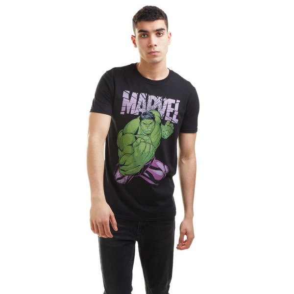 Hulk Herr Uppercut T-Shirt M Svart/Lila/Grön Black/Purple/Green M