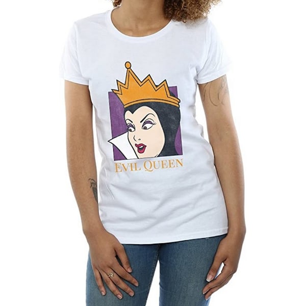 Snövit och de sju dvärgarna flickor Evil Queen bomull T-shirt White 5-6 Years