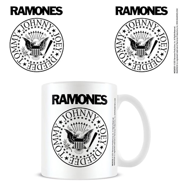 Ramones Logo Mug En Storlek Svart/Vit Black/White One Size