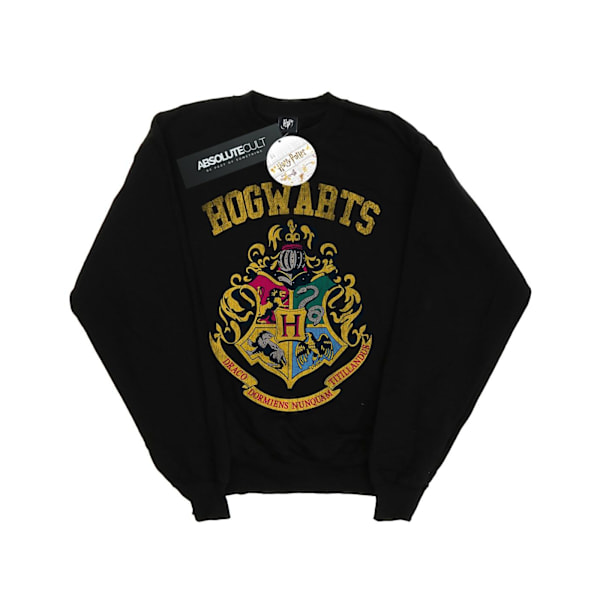 Harry Potter Flickor Fylld Crest Varsity Sweatshirt 7-8 År Blå Black 7-8 Years
