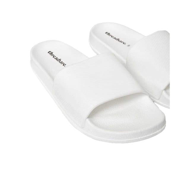 Threadbare Herr Arlo Tofflor 10 UK Vit White 10 UK