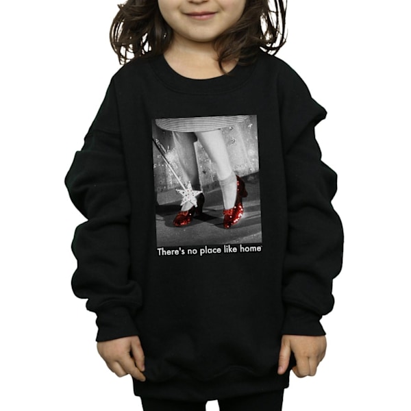 Trollkarlen från Oz Flickor Rubin Tofflor Foto Sweatshirt 9-11 År Black 9-11 Years