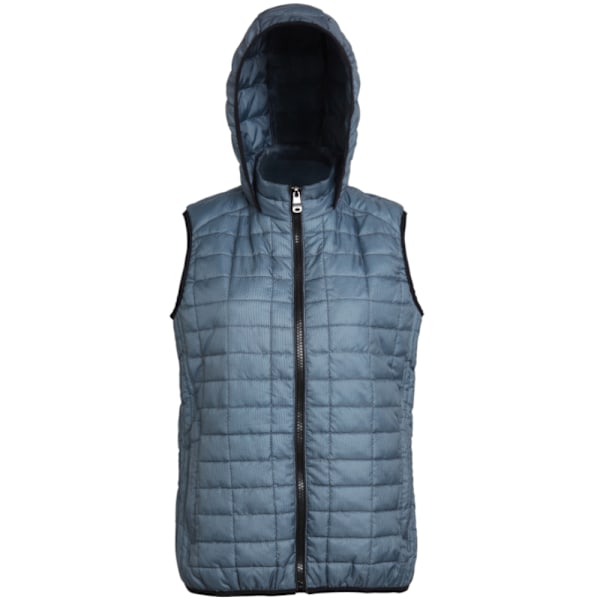 2786 Dam/Dam Honeycomb Dragkedja Upp Huvtröja Gilet/Bodywarmer XL Steel XL