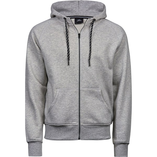 Tee Jays Herr Full Zip Hooded Sweatshirt S Heather Grey Heather Grey S