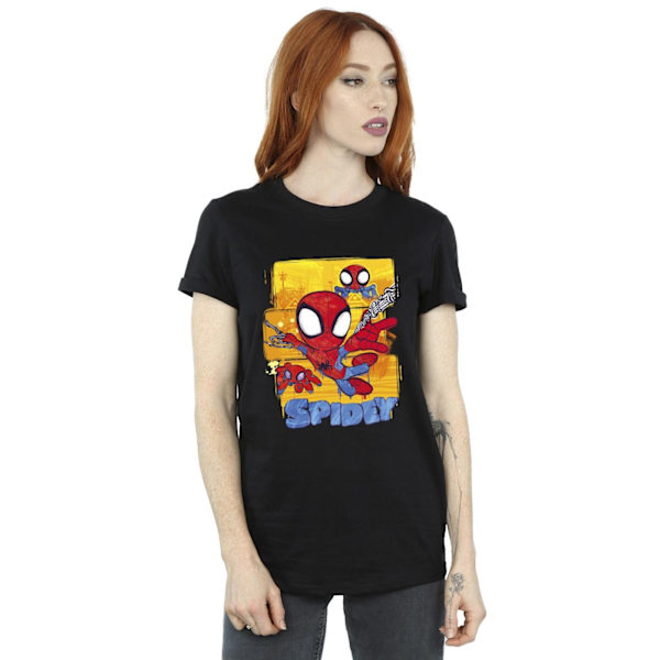 Marvel Dam/Kvinnor Spidey Och Hans Fantastiska Vänner Flygande Bomull Black S