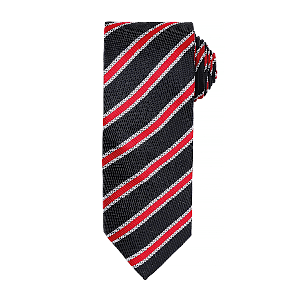 Premier Herr Waffle Stripe Formell Business Slips (2-pack) En Black/Red One Size