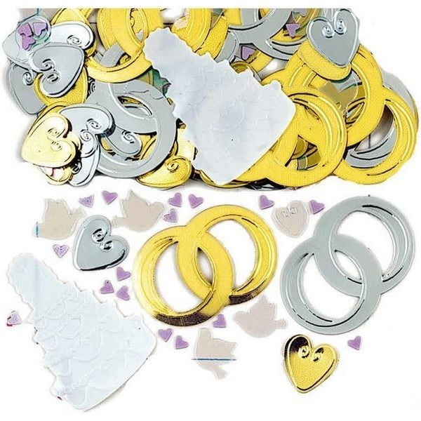 Amscan Bridal Bells Confetti One Size Guld/Silver Gold/Silver One Size