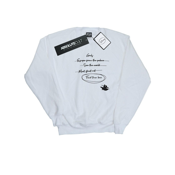 Disney Herr Aladdin Jasmine Goals Sweatshirt 4XL Vit White 4XL