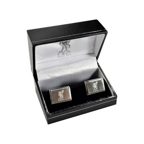 Liverpool FC Crest Boxed Silver Plated Manschettknappar One Size Silver Silver One Size