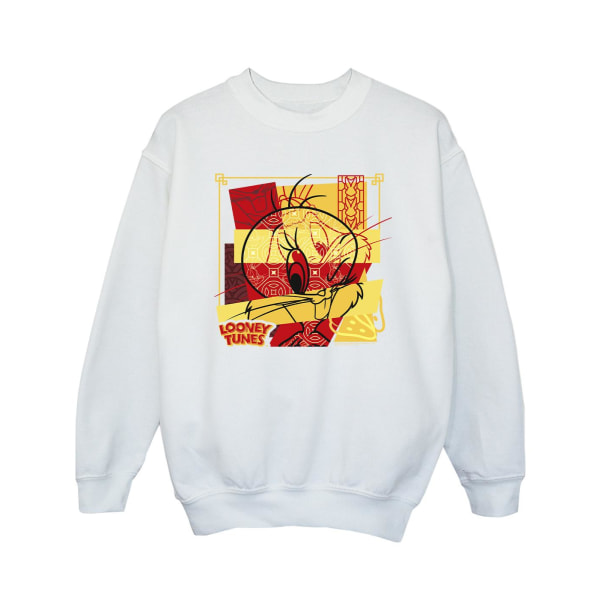 Looney Tunes Girls Tweeday Rabbit Nyår Sweatshirt 3-4 år White 3-4 Years