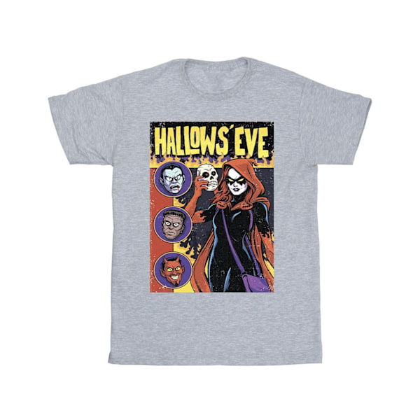 Marvel Girls Hallows Eve Comic Cover Bomull T-shirt 7-8 år S Sports Grey 7-8 Years