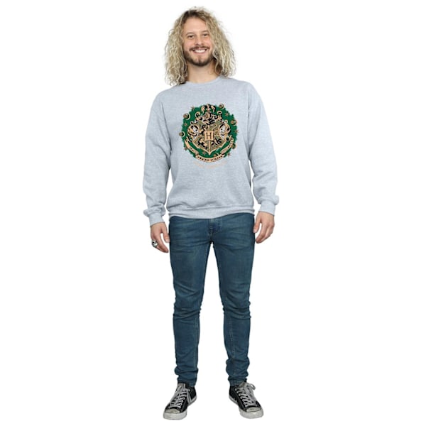 Harry Potter Julkrans Sweatshirt XL Sports Grey för män Sports Grey XL