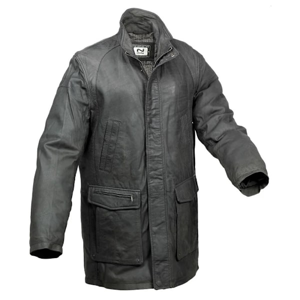 Eastern Counties Leather Herr Läder Mid Längd Jacka 40 Char Charcoal 40