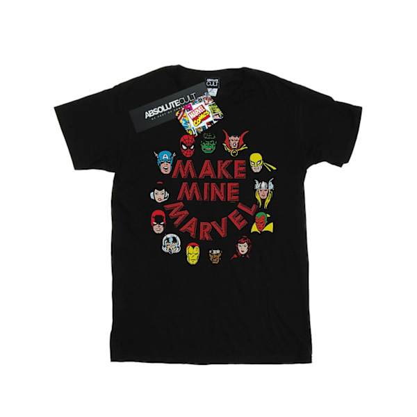 Marvel Girls Make Mine Marvel Bomull T-shirt 12-13 år Svart Black 12-13 Years