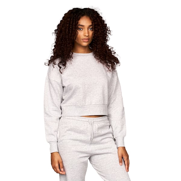 Juice Dam/Damer Catalina Crew Neck Crop Sweatshirt L Grå M Grey Marl L