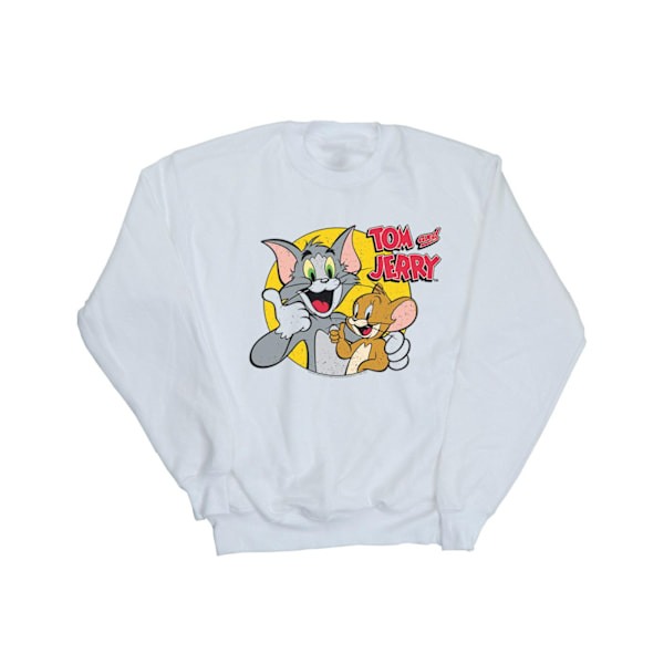 Tom And Jerry Herr Sweatshirt L Vit White L