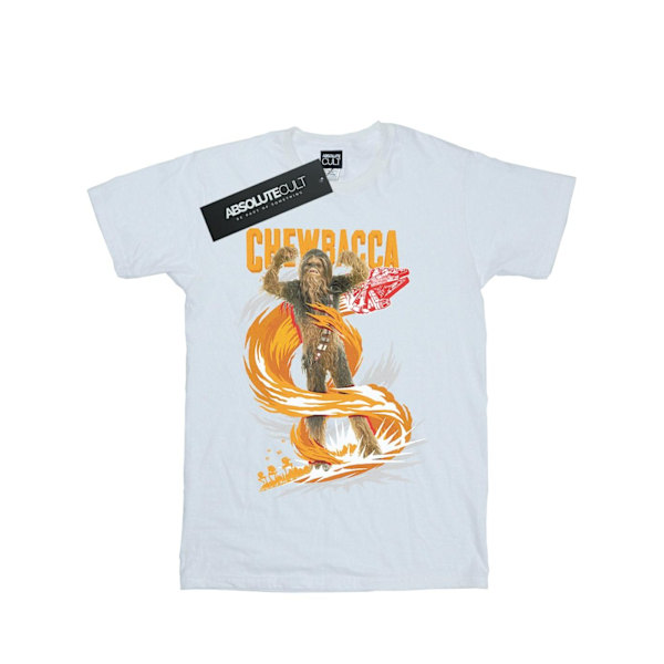 Star Wars flickor Chewbacca gigantisk bomull T-shirt 5-6 år vit White 5-6 Years