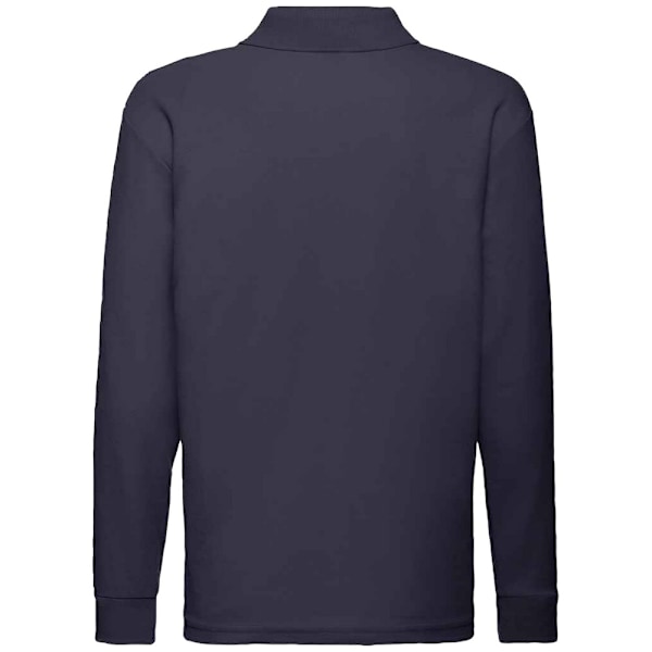 Fruit Of The Loom Barn/Barnkläder Långärmad Pique Poloskjorta 3 Deep Navy 3-4 Years