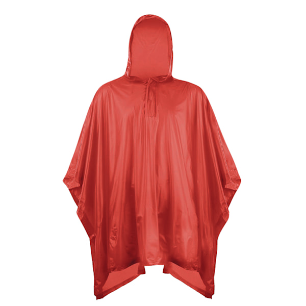 Splashmacs Barn/Barn Plast Regnponcho En Storlek (6/12 År) Red One Size (6/12 Years)