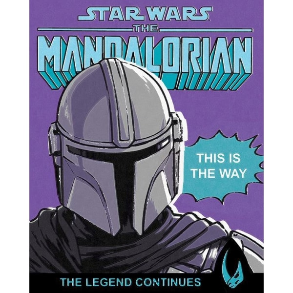 Star Wars: The Mandalorian This Is The Way Print 40cm x Purple/Blue/Black 40cm x 50cm