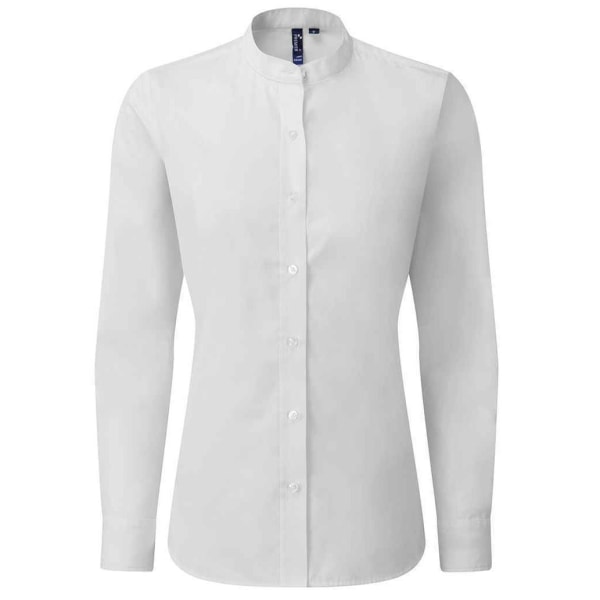 Premier Dam/Dam Banded Grandad Collar Formell skjorta XXL Wh White XXL