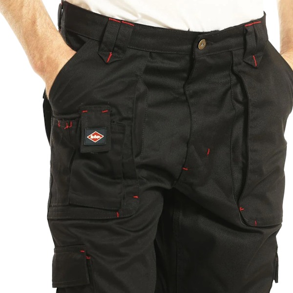Lee Cooper Arbetsbyxor med Fickor för Män 40R Svart Black 40R