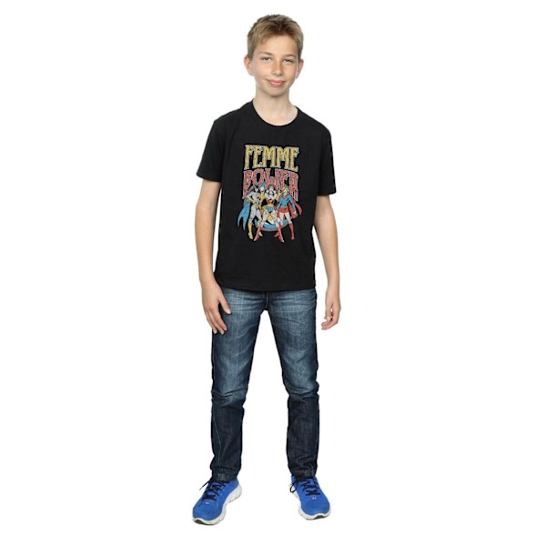 DC Comics Boys Wonder Woman Femme Power T-shirt 9-11 år Svart Black 9-11 Years